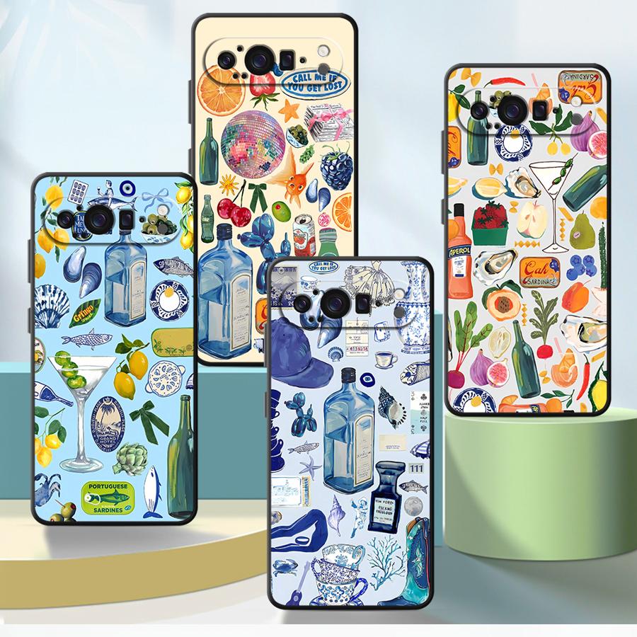 Google Pixel 9 Pro - Casing Penutup Ponsel Funda Pemandangan Tepi