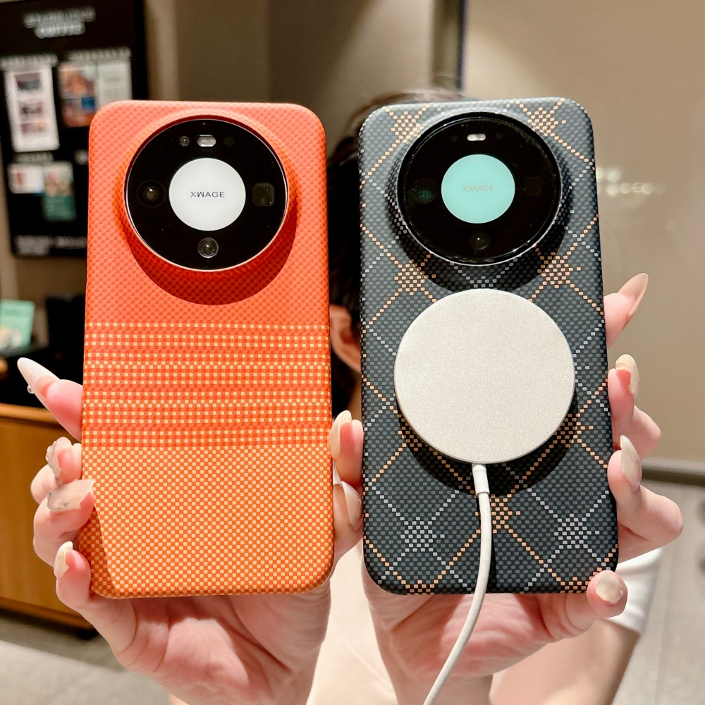 Huawei Pura 70 - Casing Magnetik PC Serat Karbon Setengah