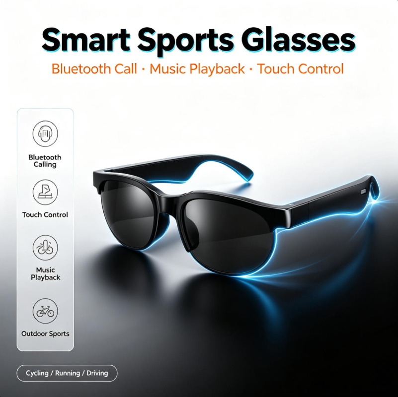 Kacamata Audio Pintar Bluetoot - Smart Glasses Lens ulasan dan harga
