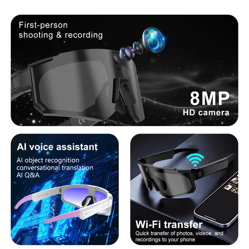 Kacamata Pintar Oneplus Al 8K  - Smart Glasses Lens ulasan dan harga