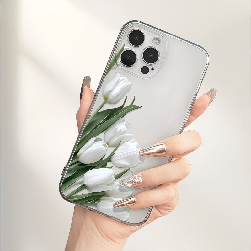 Casing Ponsel Motif Tulip Untu - Apple Iphone 15 ulasan dan harga
