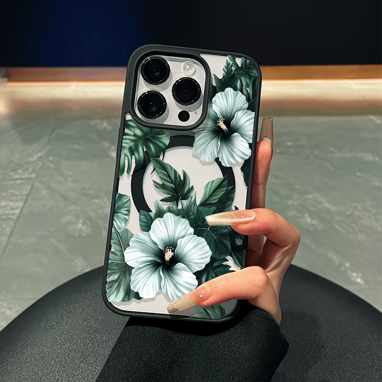 Casing Ponsel Motif Bunga Hija - Apple Iphone 15 Pro Max ulasan dan harga