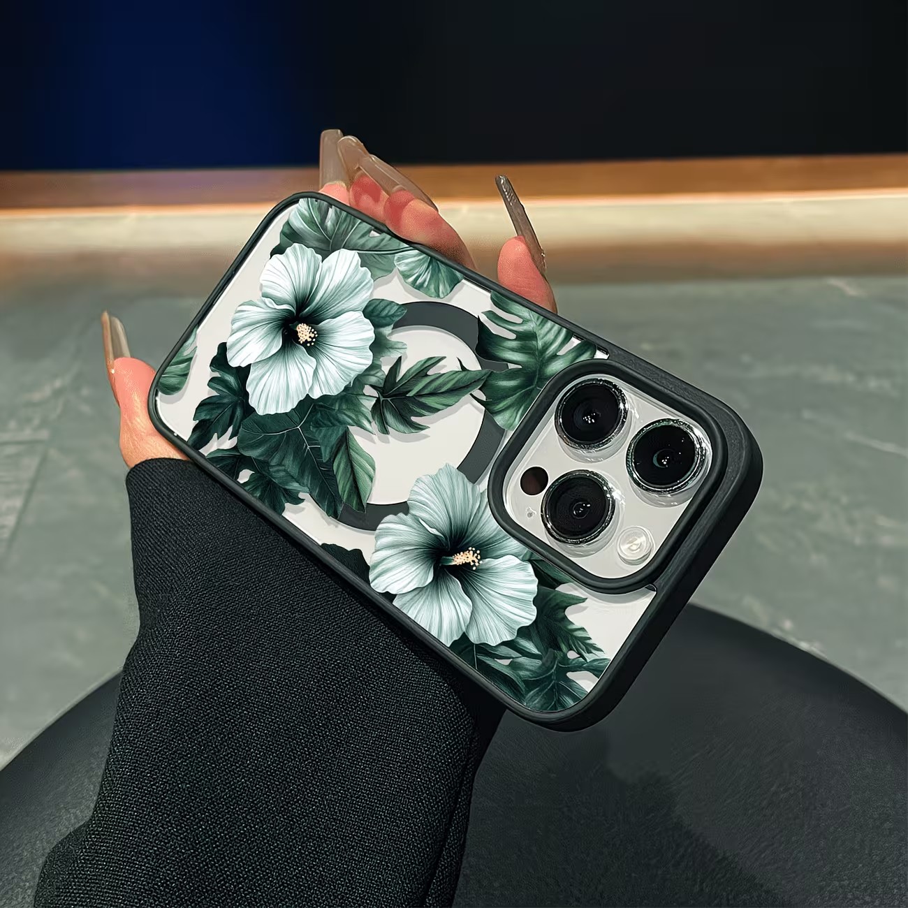 Casing Ponsel Motif Bunga Hija - Apple Iphone 15 Pro Max ulasan dan harga